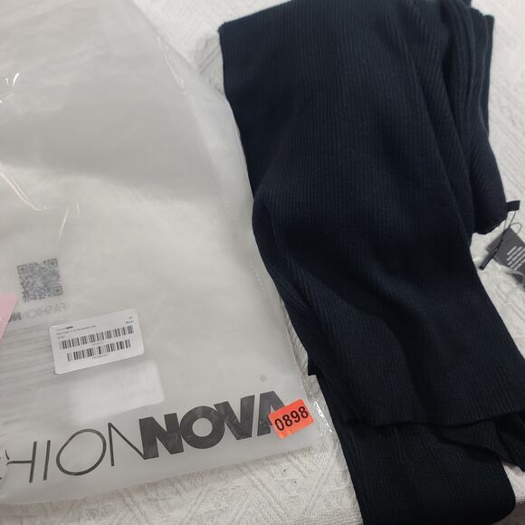 Fashion nova She's ready to go midi sweater black dress Size 3X party bodycon - Picture 16 of 16